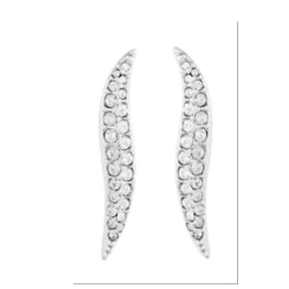 Swarovski Silver New Aline Pierced Earrings - Picture 1 of 5